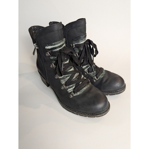 Aetrex Women's‎ Orthopedic Weatherproof Leather Lace-Up Boots Joleen Size 7.5-8 - Picture 1 of 10